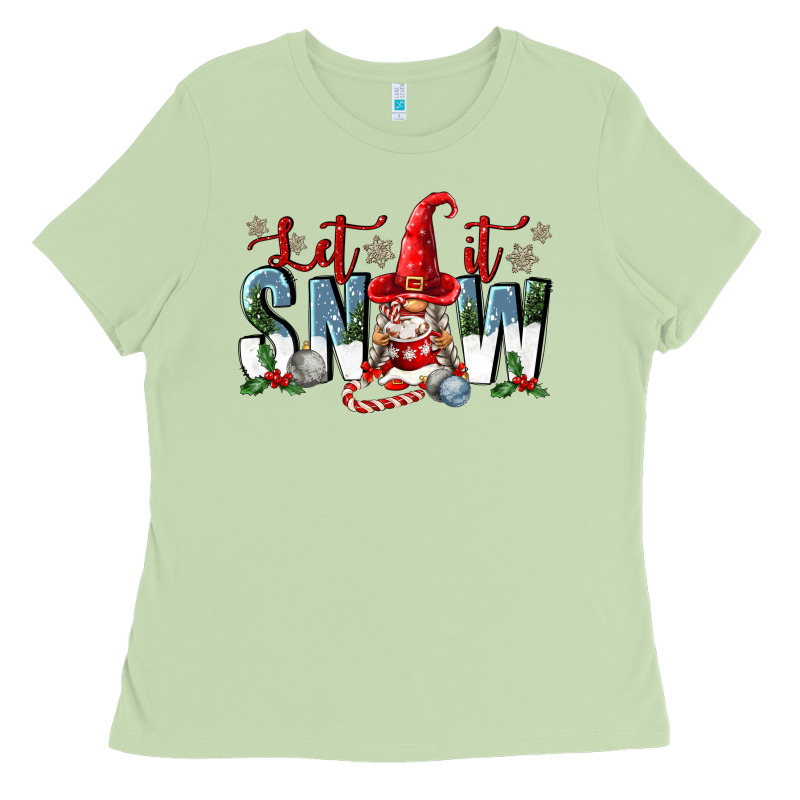 Let It Snow Ladies Tee by FaDigitalArtStudio | Teevron