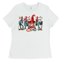 White let it snow Ladies Tee - FaDigitalArtStudio