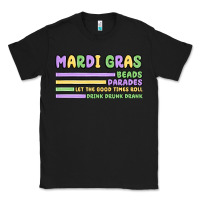 Black mardi gras beads Classic Tee - MaliasSmallBusiness