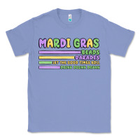 Colony Blue mardi gras beads Classic Tee - MaliasSmallBusiness