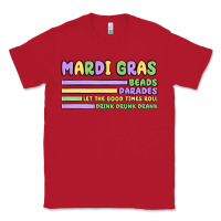 Red mardi gras beads Classic Tee - MaliasSmallBusiness