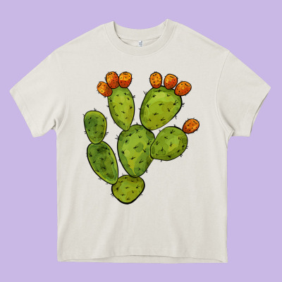 Cactus Heavy Core Tee Designed By Barkaloodesign