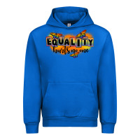 Cobalt Equality hurts no one Urban Hoodie - FaDigitalArtStudio