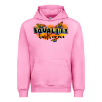 Fuchsia Pink Equality hurts no one Urban Hoodie - FaDigitalArtStudio
