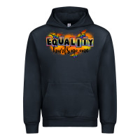 Navy Equality hurts no one Urban Hoodie - FaDigitalArtStudio