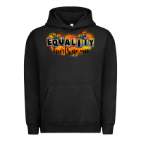 Pigment Black Equality hurts no one Urban Hoodie - FaDigitalArtStudio