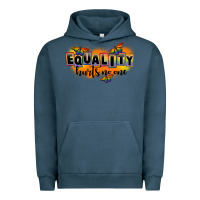 Pigment Midnight Navy Equality hurts no one Urban Hoodie - FaDigitalArtStudio