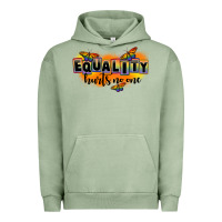 Pigment Oil Green Equality hurts no one Urban Hoodie - FaDigitalArtStudio