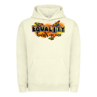 Pigment Pistachio Equality hurts no one Urban Hoodie - FaDigitalArtStudio