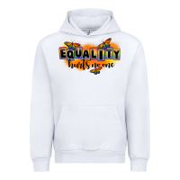 White Equality hurts no one Urban Hoodie - FaDigitalArtStudio