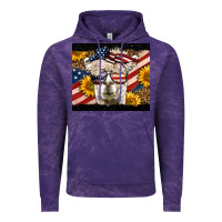 Cloud Purple Western 4th Of July Llama Background Vintage Hoodie - LillyAllenDesigns