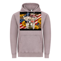 Vintage Zinc Western 4th Of July Llama Background Vintage Hoodie - LillyAllenDesigns