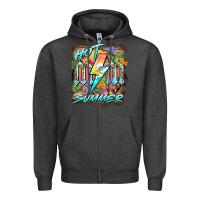 Charcoal Heather hot mom summer Zipper Hoodie - BarkalooDesign