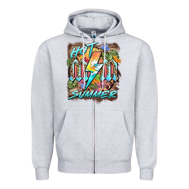 Hot Mom Summer Zipper Hoodie by BarkalooDesign | Teevron