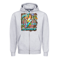 Heather Grey hot mom summer Zipper Hoodie - BarkalooDesign