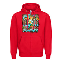 Red hot mom summer Zipper Hoodie - BarkalooDesign