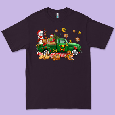 Santa Fuel   Cookies Truck Premium Tee Designed By Adodesignshop