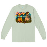 Matcha happy camping Long Sleeve Tee - NancyCooperArtShop