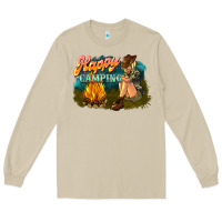 Mushroom happy camping Long Sleeve Tee - NancyCooperArtShop