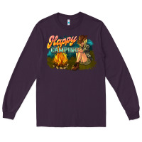 Plum happy camping Long Sleeve Tee - NancyCooperArtShop