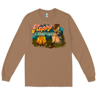 Toasted Coconut happy camping Long Sleeve Tee - NancyCooperArtShop