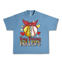 Pebble Blue busy raising ballers Urban Heavy Tee - MaliasSmallBusiness