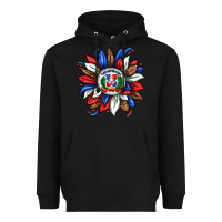 Black dominican sunflower Heavyweight Hoodie - texasbilliewilder