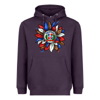 Plum dominican sunflower Heavyweight Hoodie - texasbilliewilder