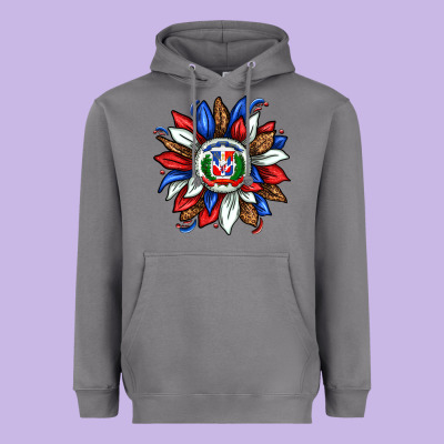 Dominican Sunflower Heavyweight Hoodie Designed By Texasbilliewilder