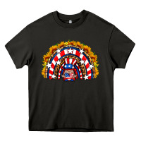 Usa Gnome Sunflower Rainbow Heavy Core Tee | Teevron