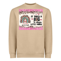 Mushroom it takes a big to shape little minds Heavyweight Sweatshirt - MaliasSmallBusiness