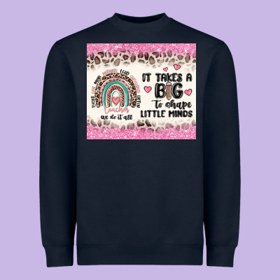 It Takes A Big To Shape Little Minds Heavyweight Sweatshirt Designed By Maliassmallbusiness
