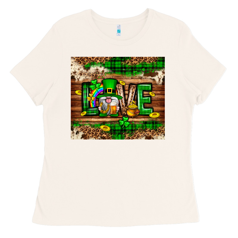 St. Patrick's Day Love Gnome Tumbler Ladies Tee by Neo Western | Teevron