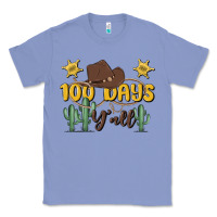 Colony Blue 100 days y'all Classic Tee - MaliasSmallBusiness
