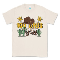 Natural 100 days y'all Classic Tee - MaliasSmallBusiness