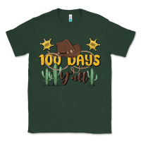 Sports Green 100 days y'all Classic Tee - MaliasSmallBusiness