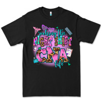 Black rocking the night shift cna life Premium Tee - AdoDesignShop