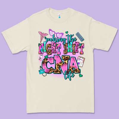 Rocking The Night Shift Cna Life Premium Tee Designed By Adodesignshop