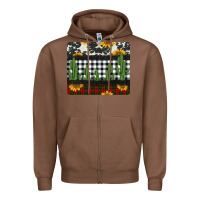 Chestnut cowhide cacti sunflowers christmas mousepad Zipper Hoodie - Jasminsmagicworld