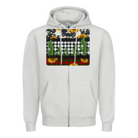 Dove Grey cowhide cacti sunflowers christmas mousepad Zipper Hoodie - Jasminsmagicworld