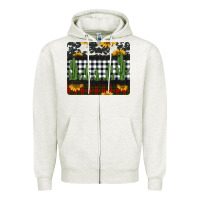 Oatmeal Heather cowhide cacti sunflowers christmas mousepad Zipper Hoodie - Jasminsmagicworld