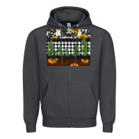 Smoke cowhide cacti sunflowers christmas mousepad Zipper Hoodie - Jasminsmagicworld