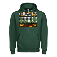 Sports Green cowhide cacti sunflowers christmas mousepad Zipper Hoodie - Jasminsmagicworld