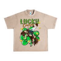 French Oak lucky cowboy Urban Heavy Tee - MaliasSmallBusiness