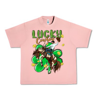 Salmon lucky cowboy Urban Heavy Tee - MaliasSmallBusiness