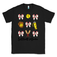 Black softball coquette bow Classic Tee - JahusDesignShop