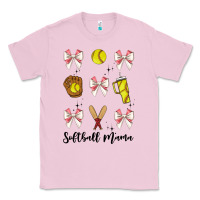 Bubblegum Pink softball coquette bow Classic Tee - JahusDesignShop