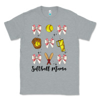 Heather Grey softball coquette bow Classic Tee - JahusDesignShop