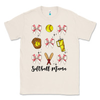 Natural softball coquette bow Classic Tee - JahusDesignShop
