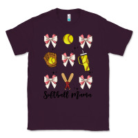 Plum softball coquette bow Classic Tee - JahusDesignShop